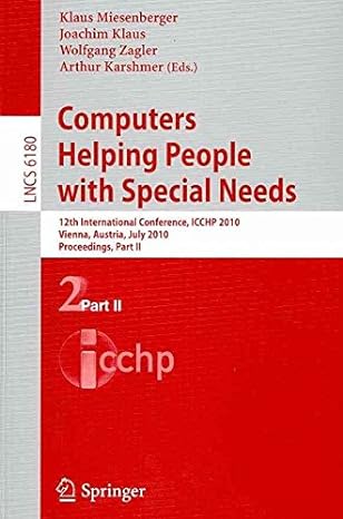 computers helping people with special needs part i 2010th edition klaus miesenberger b017pm8guq,