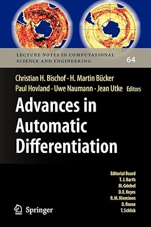 advances in automatic differentiation 2008th edition christian h bischof b01narc94k, 978-3540689355