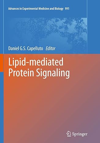 lipid mediated protein signaling 1st edition daniel g s capelluto 9402407235, 978-9402407235