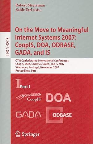on the move to meaningful internet systems 2007 coopis doa odbase gada and is otm confederated international