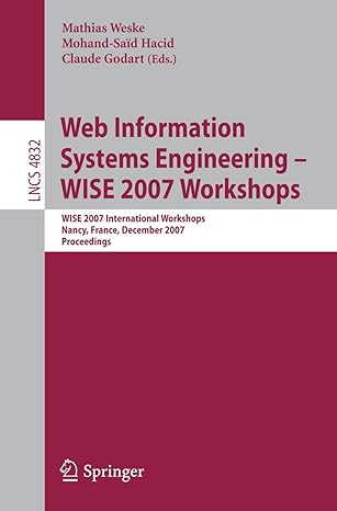 web information systems engineering wise 2007 workshops wise 2007 international workshops nancy france