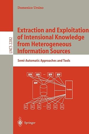extraction and exploitation of intensional knowledge from heterogeneous information sources semi automatic