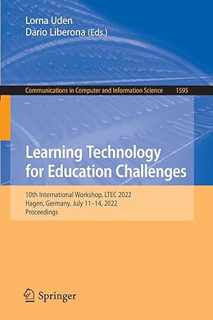 learning technology for education challenges 10th international workshop ltec 2022 hagen germany july 11 14