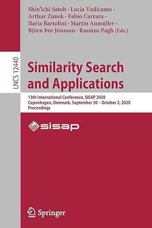 similarity search and applications 13th international conference sisap 2020 copenhagen denmark september 30