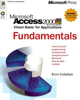 microsoft access 2000 1st edition evan callahan 0735605920, 978-0735605923