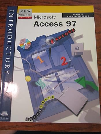 new perspective on microsoft access 97 introductory 10th edition joseph j adamski ,charles t hommel
