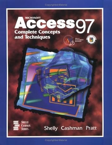 microsoft access 97 complete concepts and techniques 1st edition gary b shelly ,thomas j cashman ,philip j