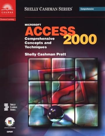 microsoft access 2000 comprehensive concepts and techniques 1st edition gary b shelly ,thomas j cashman