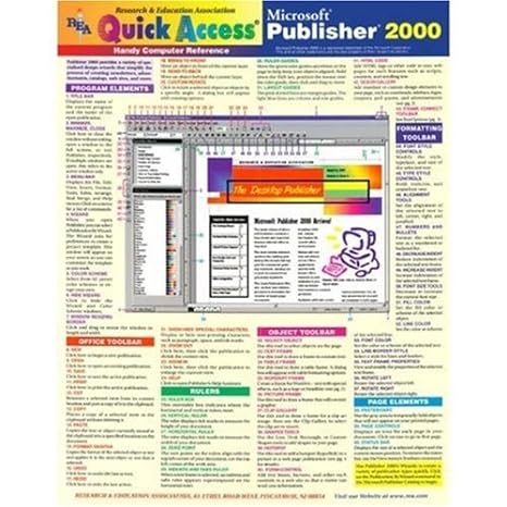 microsoft publisher 2000 quick access 1st edition the editors of rea 0878913270, 978-0878913275