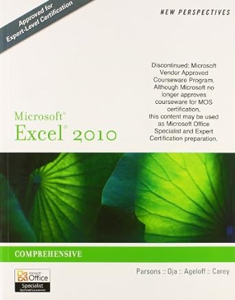 bundle new perspectives on microsoft excel 2010 comprehensive + sam 2010 assessment training and projects v2