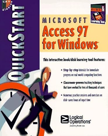microsoft access 97 for windows quickstart pap/dskt edition jim o'shea