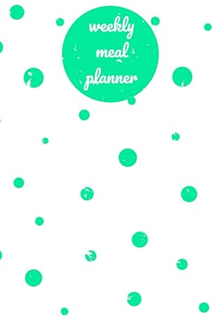 weekly meal planner cute marble white and green polka dots weekly meal planner for 120 weeks of meal planning