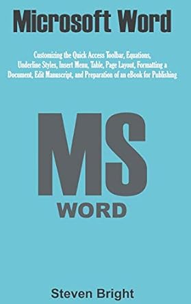 microsoft word customizing the quick access toolbar equations underline styles insert menu table page layout