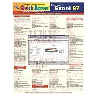 microsoft excel 97 quick access 1st edition the editors of rea 0878911936, 978-0878911936