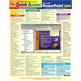 microsoft powerpoint 2000 quick access 1st edition the editors of rea 0878912576, 978-0878912575