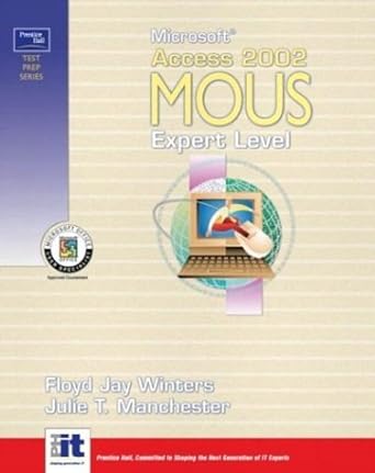 prentice hall test prep series microsoft access 2002 mous expert level 2nd edition floyd jay winters ,julie t