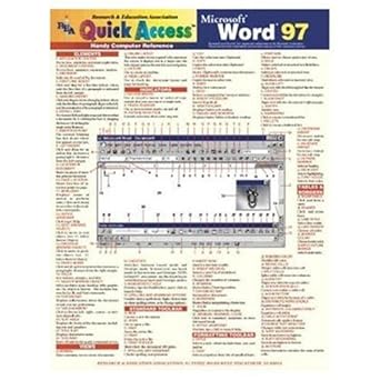 microsoft word 97 quick access 1st edition the editors of rea 0878911766, 978-0878911769