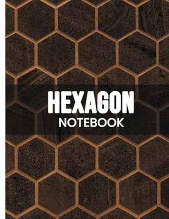 retrogama hexgon graph grid notebbok for school students and lab professionals organic chemistry and