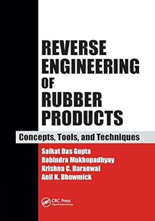 reverse engineering of rubber products concepts tools and techniques 1st edition saikat das gupta ,rabindra