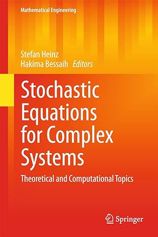 stochastic equations for complex systems theoretical and computational topics 2015th edition stefan heinz