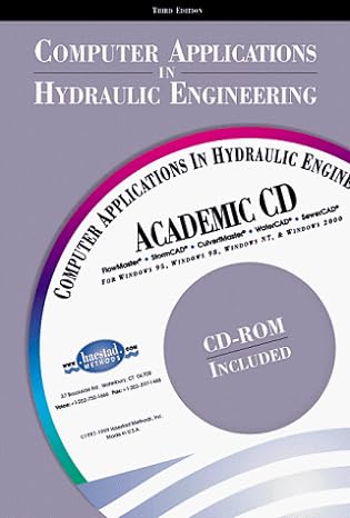computer applications in hydraulic engineering 3rd edition haestad methods engineering staff ,thomas m walski