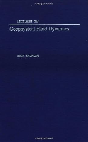 geophysical fluid dynamics by salmon rick hardcover 1st edition  b00gscn38u