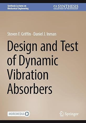 design and test of dynamic vibration absorbers 1st edition steven f griffin ,daniel j inman 3031433076,