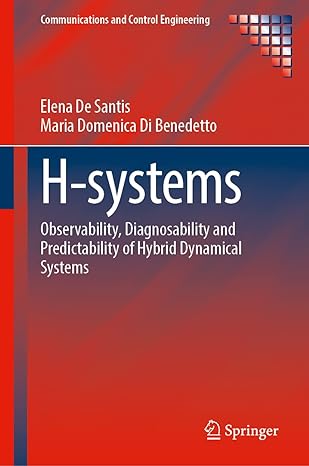 h systems observability diagnosability and predictability of hybrid dynamical systems 2023rd edition elena de