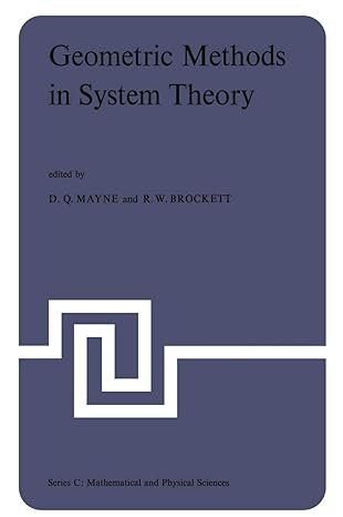 geometric methods in system theory proceedings of the nato advanced study institute held at london england