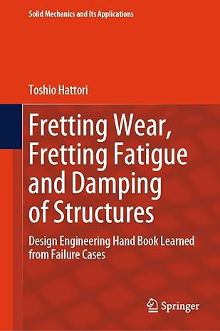 fretting wear fretting fatigue and damping of structures design engineering hand book learned from failure