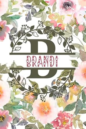 brandi personalized to do list notepad with elegant floral design cover 120 pages of practicality and charm