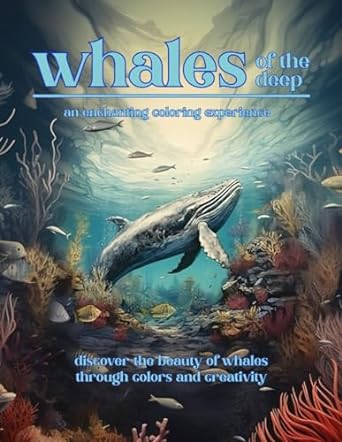 whales of the deep an enchanting coloring experience discover the beauty of whales through colors and