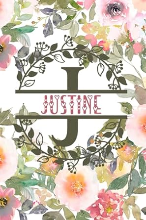 justine personalized to do list notepad with elegant floral design cover 120 pages of practicality and charm