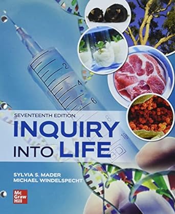 loose leaf version for inquiry into life 17th edition sylvia mader ,michael windelspecht 1264406975,