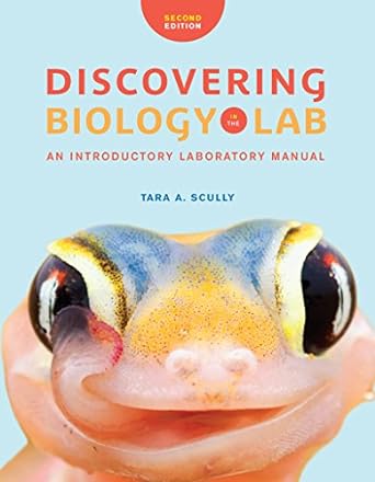 discovering biology in the lab an introductory laboratory manual 2nd edition tara a scully 0393918173,