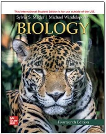 mader s ise biology 14th edition michael windelspecht sylvia s mader 1260597628, 978-1260597622