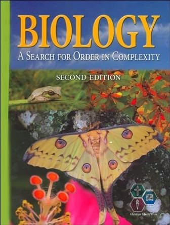 biology a search for order in complexity 1st edition leslie mackenzie ,david k arwine ,edward j shewan