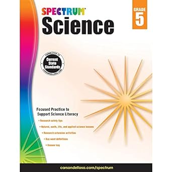 spectrum 5th grade science workbooks ages 10 to 11 5th grade science research safety tips and physical earth