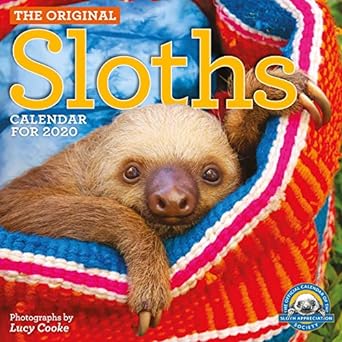 original sloths wall calendar 2020 1st edition lucy cooke ,workman calendars 152350577x, 978-1523505777