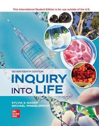 ise inquiry into life 17th edition sylvia s mader dr ,michael windelspecht 126514060x, 978-1265140601