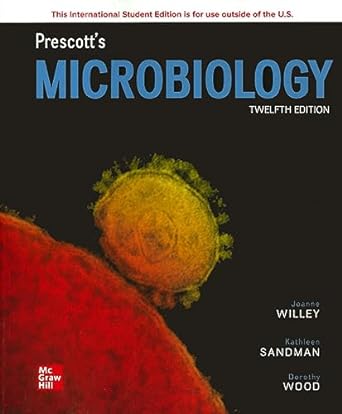 ise prescotts microbiology 12th edition joanne willey ,kathleen sandman ,dorothy wood 1265123039,