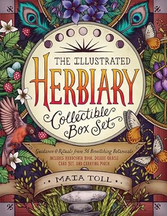 the illustrated herbiary collectible box set guidance and rituals from 36 bewitching botanicals includes