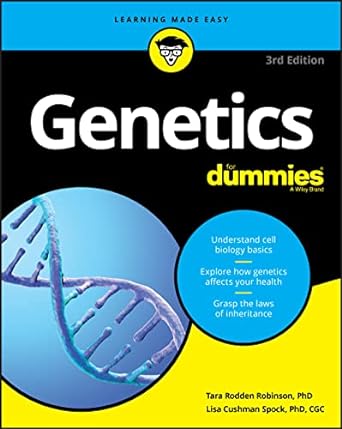 genetics for dummies 3rd edition tara rodden robinson ,lisa spock 1119633036, 978-1119633037