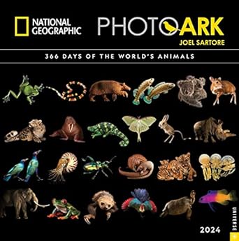 national geographic the photo ark 2024 wall calendar 1st edition joel sartore ,national geographic ,disney