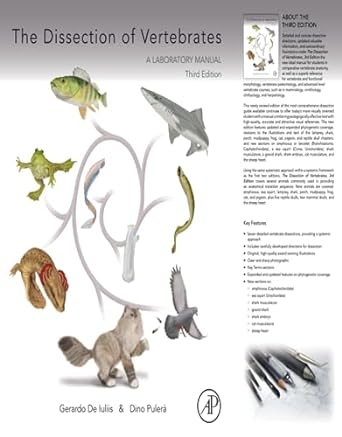 the dissection of vertebrates 3rd edition gerardo de iuliis phd ,dino pulera mscbmc cmi 0124104606,