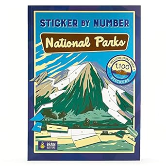 sticker by number americas national parks 12 beautiful national park scenes 1st edition cottage door press