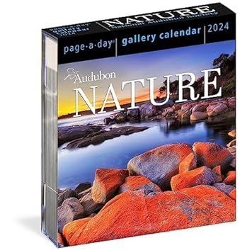 audubon nature page a day gallery calendar 2024 the power and spectacle of nature captured in vivid inspiring