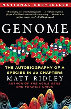 genome the autobiography of a species in 23 chapters 1st edition matt ridley 0060894083, 978-0060894085