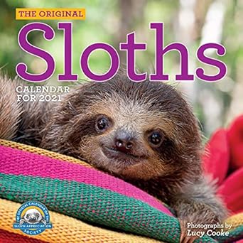 original sloths wall calendar 2021 1st edition lucy cooke ,workman calendars 1523508396, 978-1523508396
