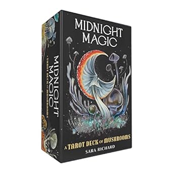 midnight magic a tarot deck of mushrooms 1st edition sara richard 1507220138, 978-1507220139